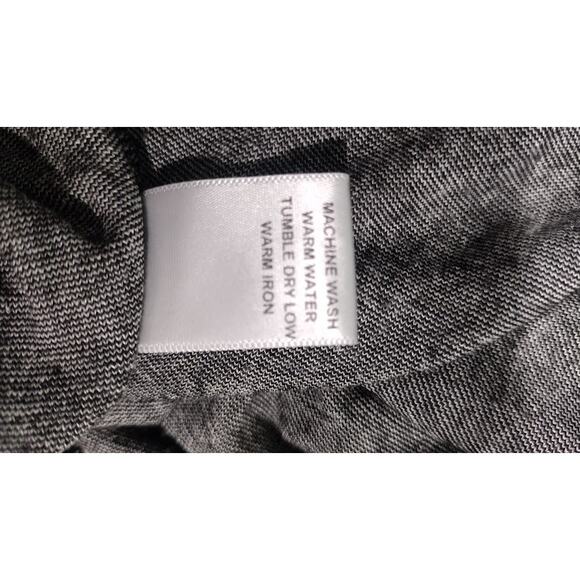 Tianello 3/4 Sleeve Tunic with Snakebite Hem, Black/White, Size L - Picture 5 of 5